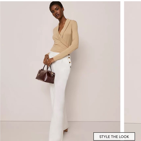 Ann Taylor 6p wide leg sailor pants - Picture 2 of 3